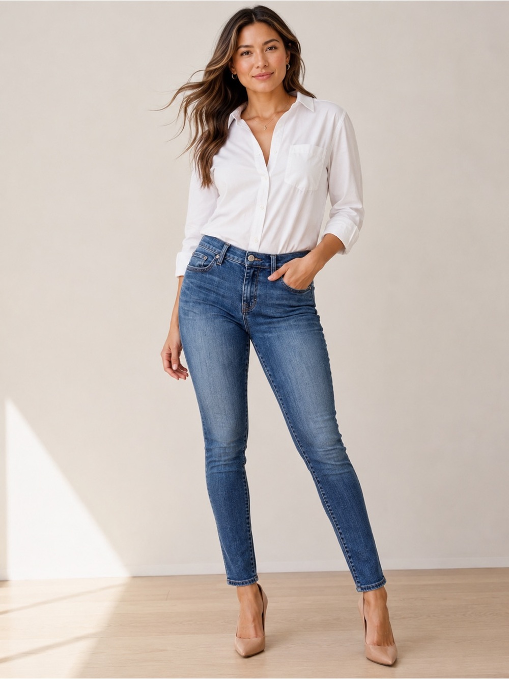 Banana Republic Women's Skinny Jeans in Blue Petite 25/0